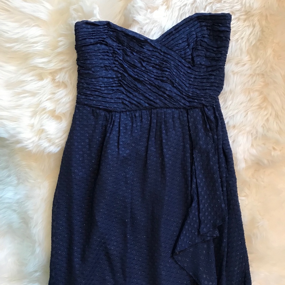 Shoshanna Navy Mini Dress Size 12 (altered) - Picture 1 of 5